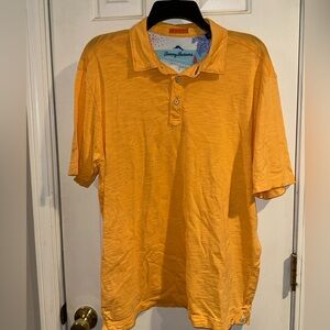 Tommy Bahama Men's Vibrant Orange Polo - 100% pima cotton - size Large